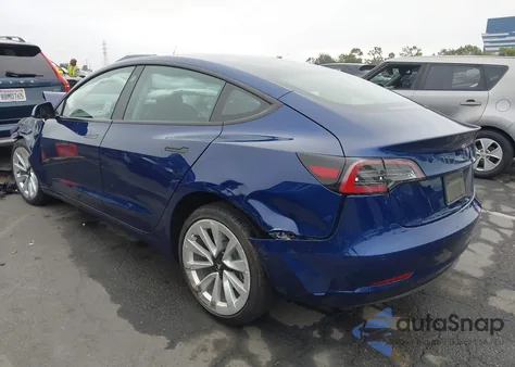 2022 Tesla Model 3 from USA, damaged, VIN 5YJ3E1EA8NF248723